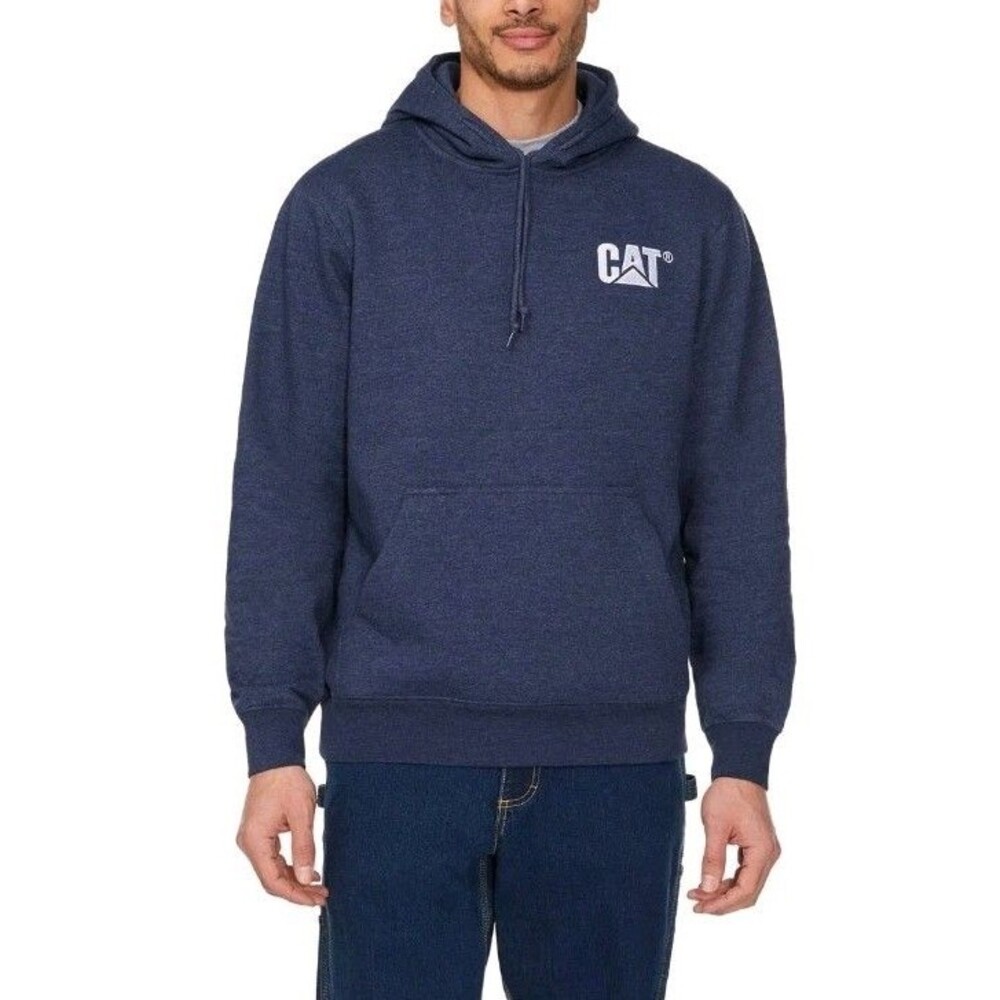Caterpillar Heavyweight Hooded Sweatshirt Men's, Medium, Blue / New Imperfection